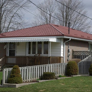 Houses with Hy-Grade's permanent steel roofing "cure"