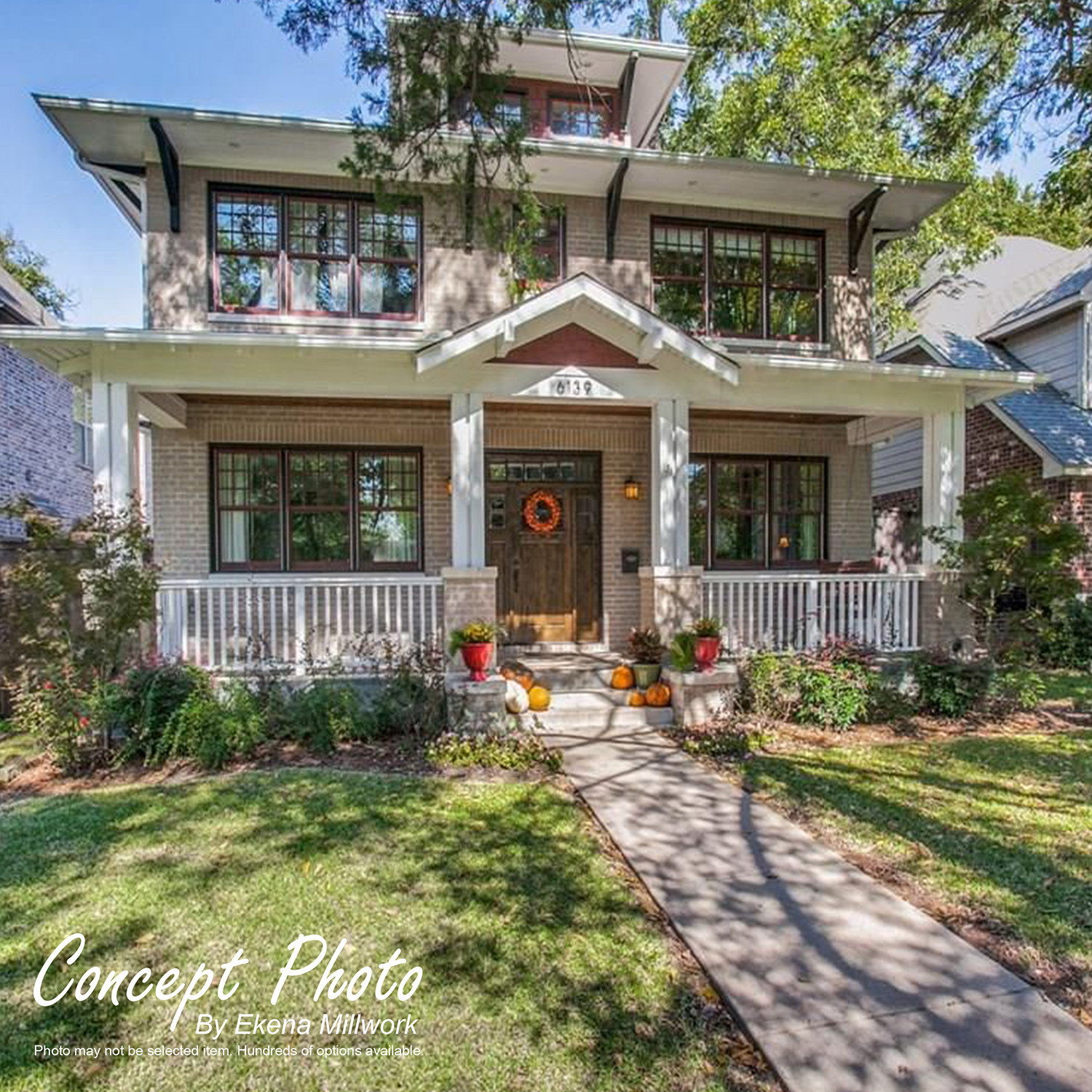 Standard Carmel Architectural Grade PVC Bracket w/ Traditional End, 5 ...