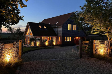 Rural house exterior in Hampshire.