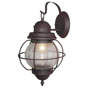 LNC Canes 1-Light Trasitional Antique Bronze Round Shade Outdoor Lighting