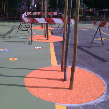 garden design e ghiaie con resine