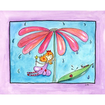 April Showers, Ready To Hang Canvas Kid's Wall Decor, 20 X 24