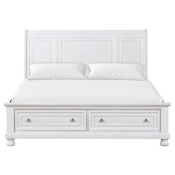 Meade White Queen Panel Beds