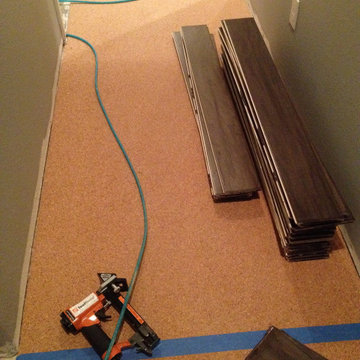 Hardwood Flooring and Stairs - Staple down over cork underlayment