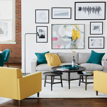 SCANDINAVIAN-INSPIRED LIVING ROOM