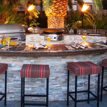 Outdoor Kitchen Featuring Evo Grill