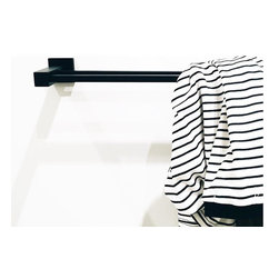 Meir Matte Black Towel Rail - Towel Rails