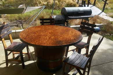 Wood Barrel Table