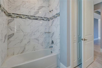 Inspiration for a contemporary bathroom remodel in Miami