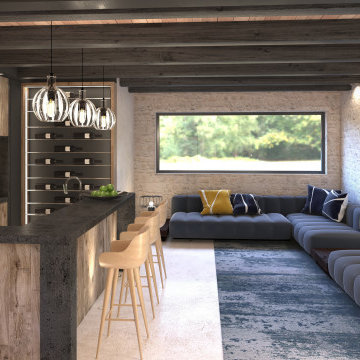 Réhabilitation Grange (projet coté coin détente)