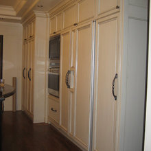 Cabinets added at top.  Large drawer.