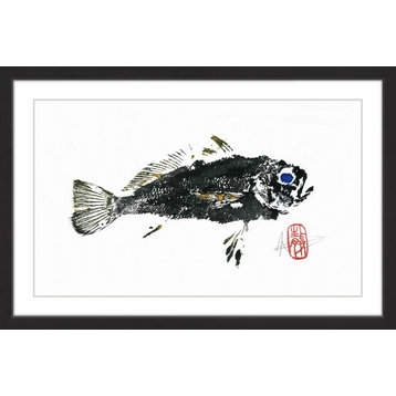 "Queen Corvina 2" Framed Painting Print, 18"x12"