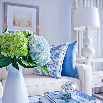 Upper East Side Transitional Living Room