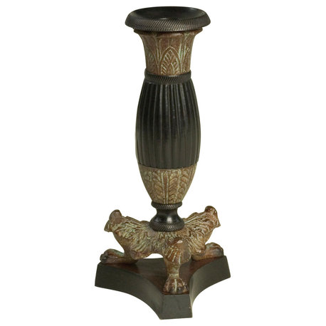 Black and Bronze Finish Candlestick