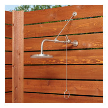 outdoor shower and garden