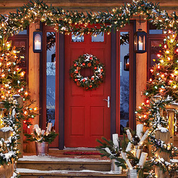 Lodge-Look Front Porch