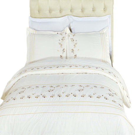 Tasneen Embroidered Duvet Cover Set, Full/Queen