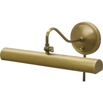 Library Lamp 16" Weathered Brass