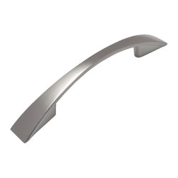 Cosmas - [10-PACK] Cosmas 3-7/16&rdquo; CTC (87mm) Satin Nickel Modern Arch Cabinet Pull - Cabinet And Drawer Handle Pulls