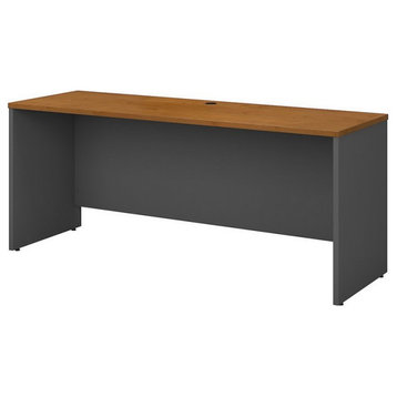 Series C 72W x 24D Credenza Desk in Natural Cherry - Engineered Wood