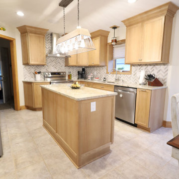 Warm Wood Wonder: White Oak Kitchen Remodel with Smart Storage