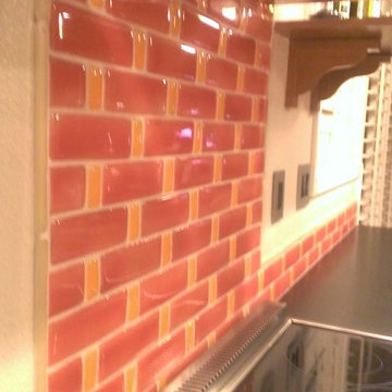 KITCHEN BACKSPLASH - Fire and Clay Recycled Glass