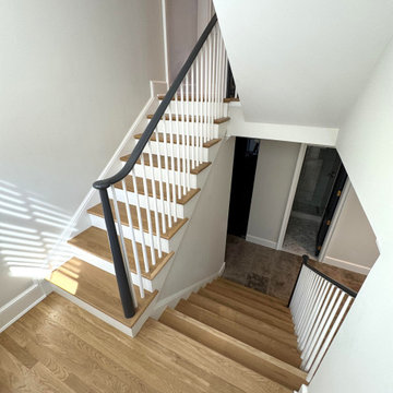 Project #142 | Transitional Staircase with Over-the-Post Balustrade