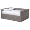 Amaya Gray Fabric Queen Daybed