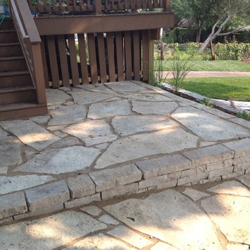Natural Stone Walls, Walks, and Patio