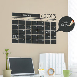 Chalkboard Wall Calendar - Vinyl Wall Decals - Wall Decals