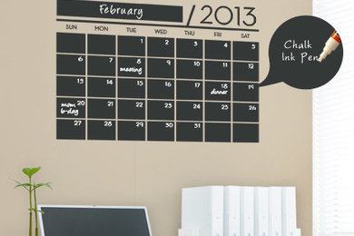 Chalkboard Wall Calendar - Vinyl Wall Decals