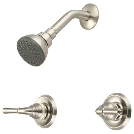 Elite Two Handle Shower Set, Pvd Brushed Nickel