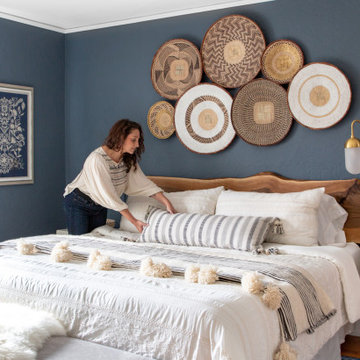 Modern Bohemian Tudor | Master Bedroom