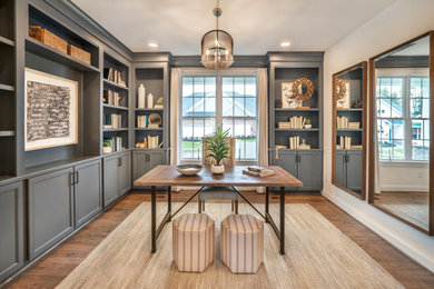 Inspiration for a transitional home office remodel in Philadelphia