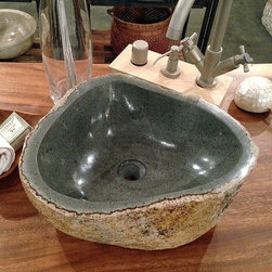 Andesite Stone Vessel Sink - Bathroom Sinks