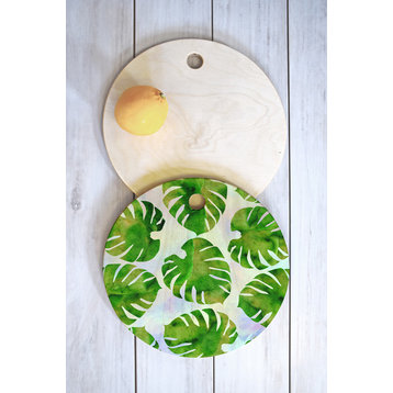 Hello Sayang Monster Monstera Cutting Board, Round