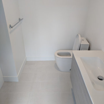 Fresh & Minimalist All-White Bathroom Renovation | Mission District, San Francis