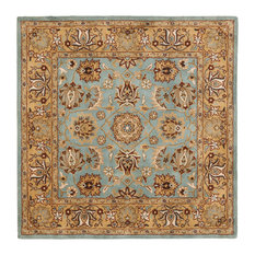 50 Most Por Square Area Rugs For 2018 Houzz Safavieh Rana Hand Tufted Rug Blue Gold 10 X10 Square
