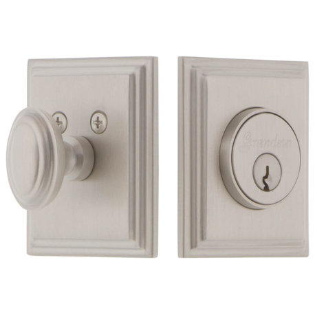 Grandeur Carre Square Single Cylinder Deadbolt