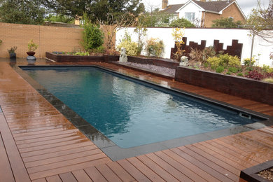 Photo of a contemporary pool in Gloucestershire.