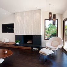 mid century modern living room