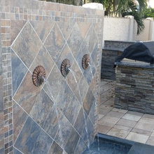 landscaping and back patio