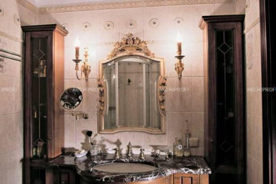 Пример оригинального дизайна: огромная ванная комната в викторианском стиле