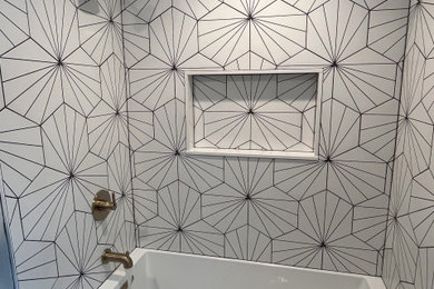 Inspiration for a contemporary bathroom remodel in Boston