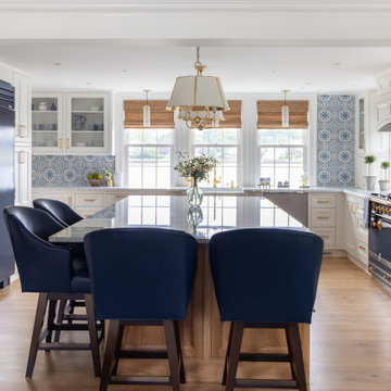 Elegant New England Nautical Kitchen