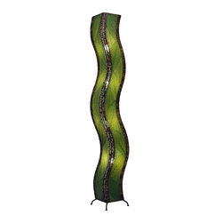 Eangee Home Designs Wave Giant Floor Lamp | Green - Floor Lamps