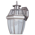 Sea Gull Lighting - Sea Gull Lighting 8038-965 Lancaster - One Light Wall Lantern - Medium Solid Brass Classic One Light Wall LanternLancaster One Light  Antique Brushed Nick *UL Approved: YES Energy Star Qualified: n/a ADA Certified: n/a  *Number of Lights: Lamp: 1-*Wattage:100w 1 medium 100w bulb(s) *Bulb Included:No *Bulb Type:1 medium 100w *Finish Type:Antique Brushed Nickel