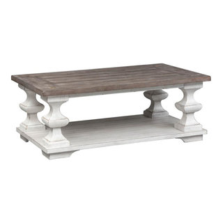 Cocktail Table Traditional White - French Country - Coffee Tables - By 