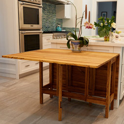 Zebrawood Foldable Table - Dining Tables