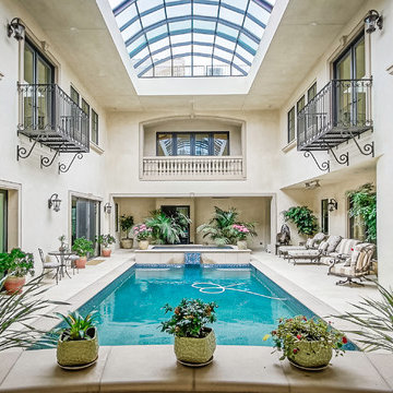 Pool courtyard